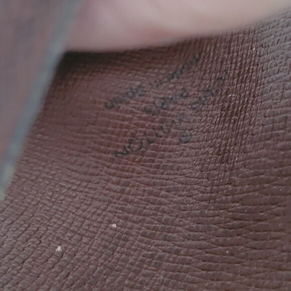 Louis Vuitton LV Brown Folding Monogram Leather Card ID Wallet Small Authentic - Picture 5 of 11